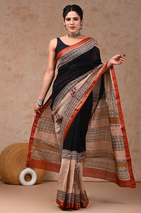 Premium Maheshwari Silk Saree (SWSRMAH39)