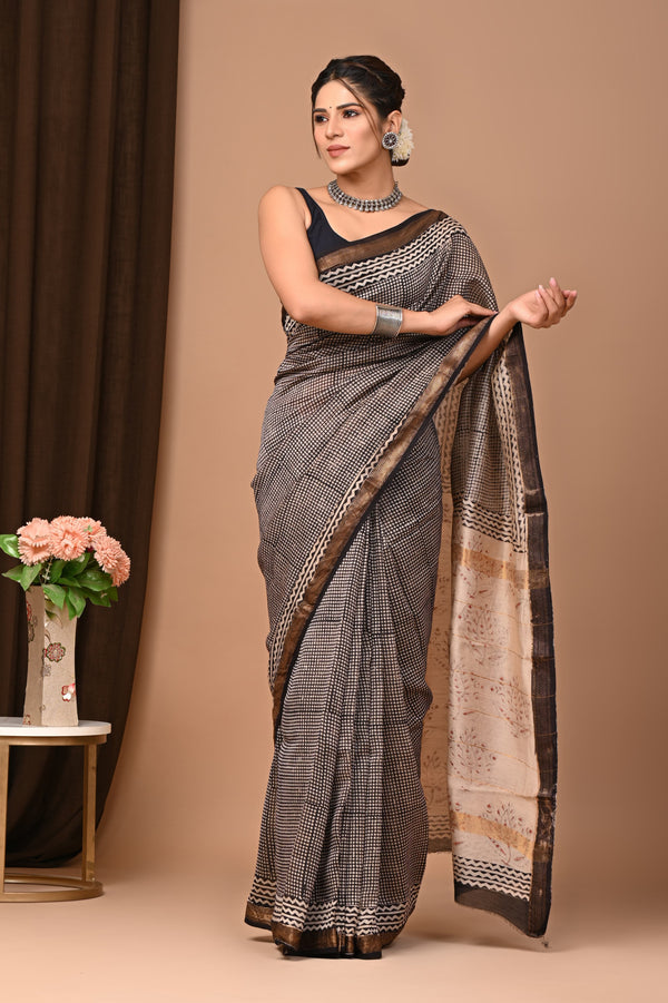 Premium Maheshwari Silk Saree (SWSRMAH44)