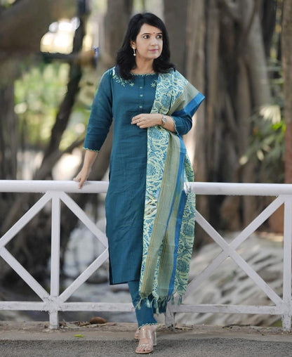 PARIDHAN BY PRERNA COLLECTION'S EXCLUSIVE  COTTON KURTI WITH EMBROIDERY WORK (NFRD43)