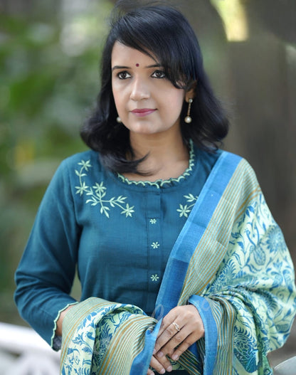 PARIDHAN BY PRERNA COLLECTION'S EXCLUSIVE  COTTON KURTI WITH EMBROIDERY WORK (NFRD43)