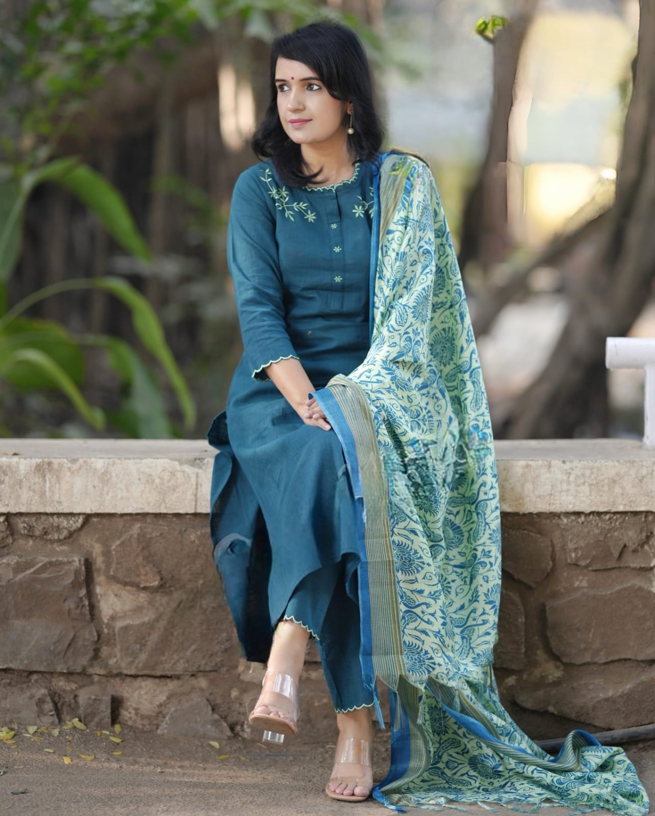 PARIDHAN BY PRERNA COLLECTION'S EXCLUSIVE  COTTON KURTI WITH EMBROIDERY WORK (NFRD43)