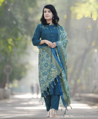 PARIDHAN BY PRERNA COLLECTION'S EXCLUSIVE  COTTON KURTI WITH EMBROIDERY WORK (NFRD43)