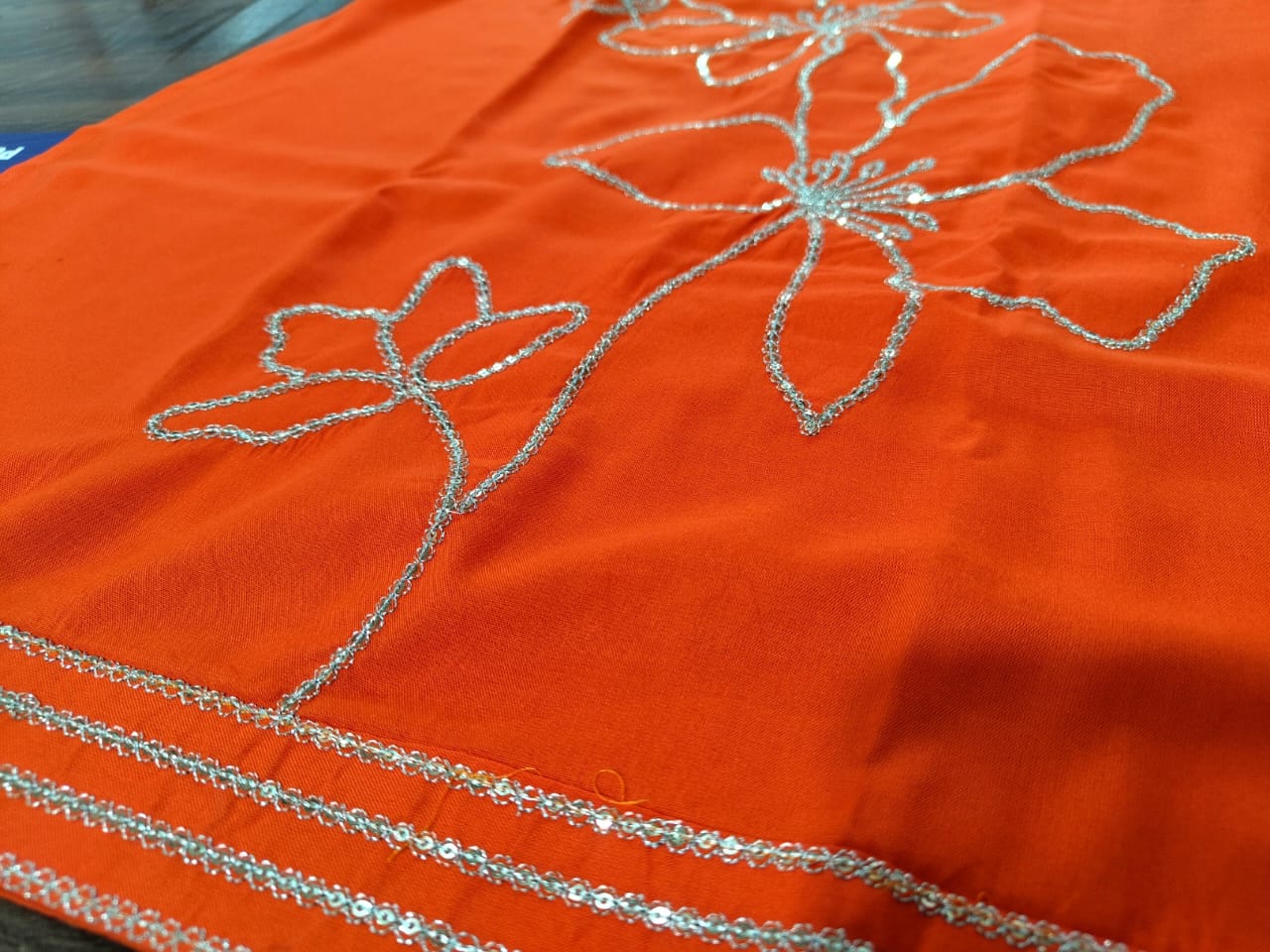 We are Launching a very Beautiful Orange 🧡 shade (just looking like a wow) Design for Gorgeous Ladies for Upcoming wedding Festival(NFRD281)