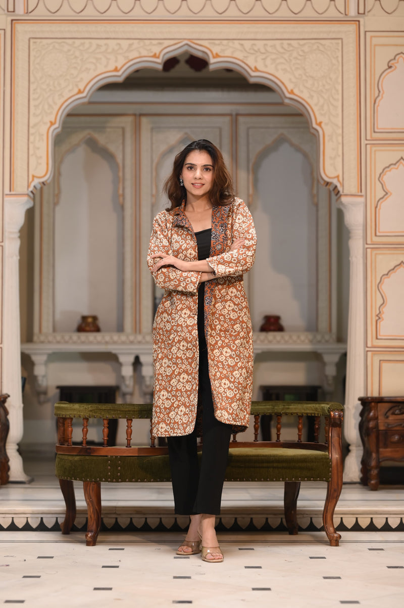 Presenting Jaipuri printed Women's Wear Quilted Full Sleeves JACKETS 🧥(NFWC01)