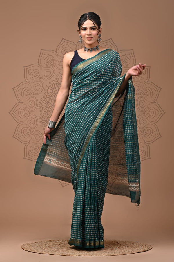 Premium Maheshwari Silk Saree (SWSRMAH11)