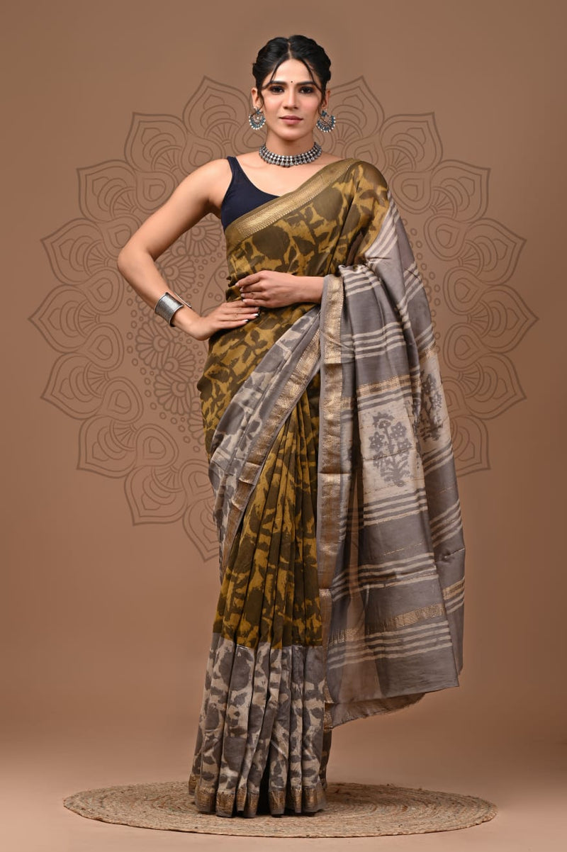 Premium Maheshwari Silk Saree (SWSRMAH42)