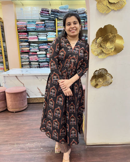 Introducing our Printed Kurta Pant Set, your wardrobe essential. .(NFRD294)(SWCD43)