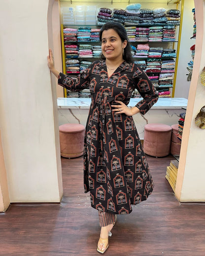 Introducing our Printed Kurta Pant Set, your wardrobe essential. .(NFRD294)(SWCD43)