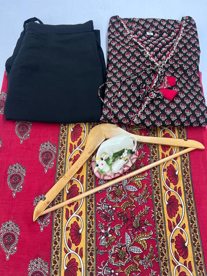 😍 Beautiful printed with Handwork Anarkali Kurta Duppata Set in new Summer Colour ❣️