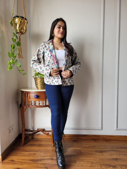 Presenting Jaipuri printed Women's Wear Quilted Full Sleeves JACKETS 🧥13