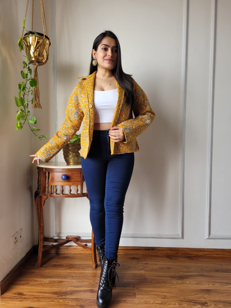 Presenting Jaipuri printed Women's Wear Quilted Full Sleeves JACKETS 🧥15