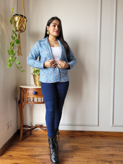 Presenting Jaipuri printed Women's Wear Quilted Full Sleeves JACKETS 🧥12