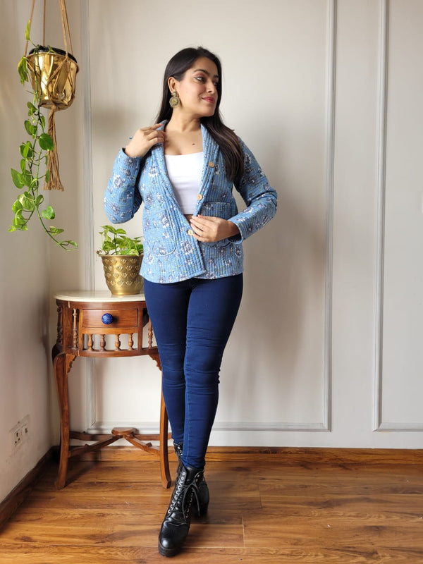 Presenting Jaipuri printed Women's Wear Quilted Full Sleeves JACKETS 🧥12