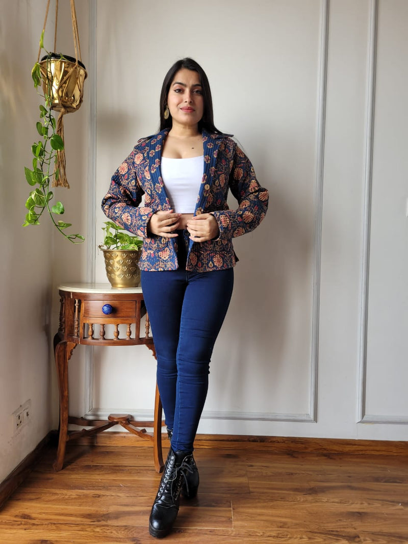 Presenting Jaipuri printed Women's Wear Quilted Full Sleeves JACKETS 🧥10