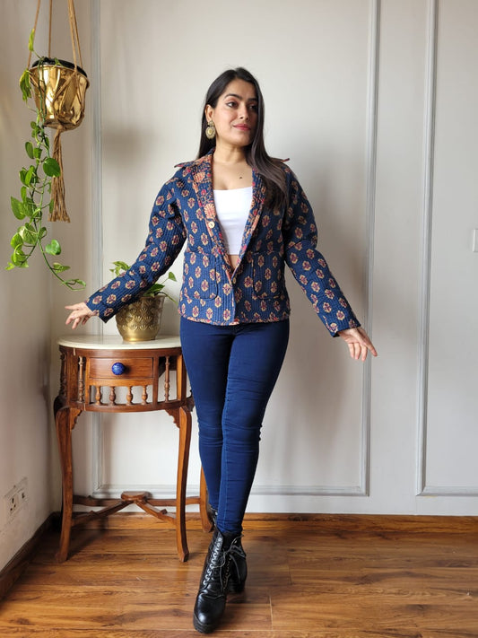 Presenting Jaipuri printed Women's Wear Quilted Full Sleeves JACKETS 🧥08