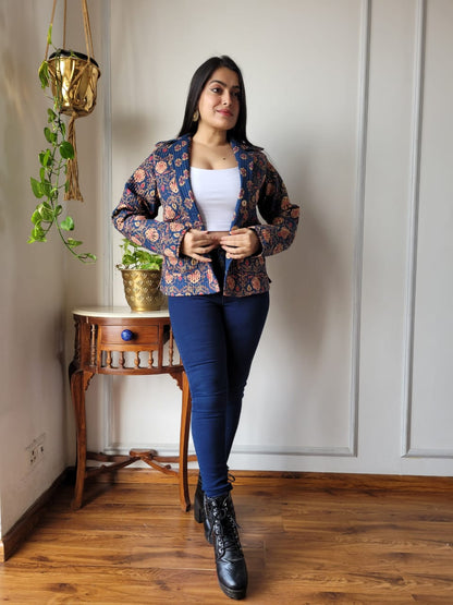 Presenting Jaipuri printed Women's Wear Quilted Full Sleeves JACKETS 🧥10