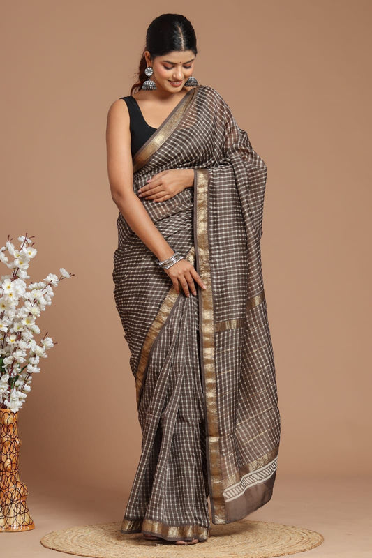 Premium Maheshwari Silk Saree (SWSRMAH18)