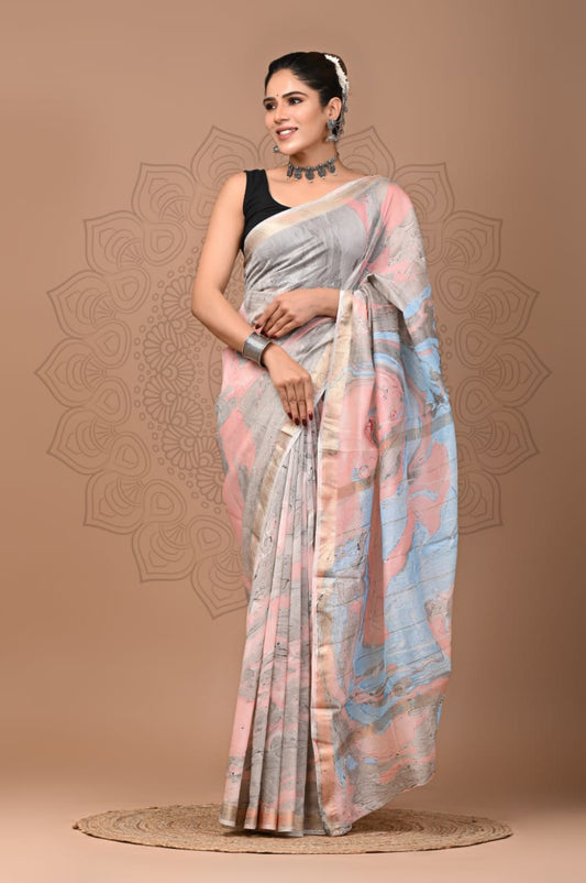 Premium Maheshwari Silk Saree (SWSRMAH33)