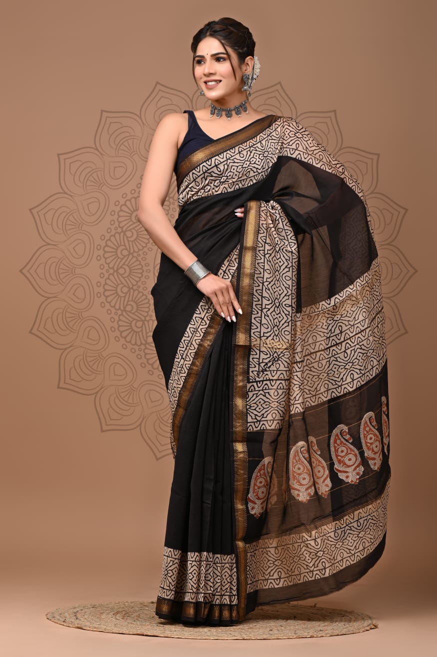 Premium Maheshwari Silk Saree (SWSRMAH40)