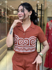 Pure Cotton Shirt Style (With Heavy Embroidery on Front  Front Embroidery on Plazzo)