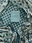 EXCLUSIVE HAND BLOCK PRINT COTTON SUIT SET WITH MULMUL DUPATTA