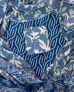 New Hand block printed cotton suit with cotton dupatta