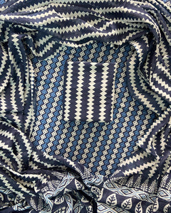 New Hand block printed cotton suit with cotton dupatta