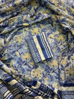 New Hand block printed cotton suit with cotton dupatta