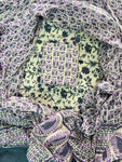 New Hand block printed cotton suit with cotton dupatta