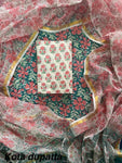 Suits Wala Hand Block Print Cotton Suit Set with Kota Doria Dupatta