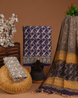 DESIGNER HAND BLOCK PRINT COTTON SUIT SET WITH KOTA DORIA DUPATTA