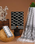 DESIGNER HAND BLOCK PRINT COTTON SUIT SET WITH KOTA DORIA DUPATTA