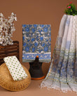 DESIGNER HAND BLOCK PRINT COTTON SUIT SET WITH KOTA DORIA DUPATTA