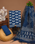Suits Wala Hand Block Print Cotton Suit Set with Kota Doria Dupatta