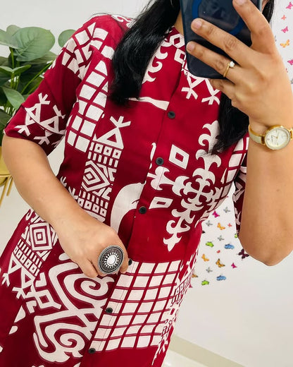 Premium Floral Fine cotton kurti Pant set