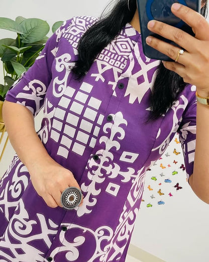 Premium Floral Fine cotton kurti Pant set