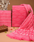EXCLUSIVE HAND BLOCK PRINT COTTON SUIT SET WITH MULMUL DUPATTA(SWCOTMU33)