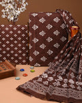 EXCLUSIVE HAND BLOCK PRINT COTTON SUIT SET WITH MULMUL DUPATTA(SWCOTMU31)