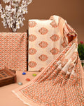EXCLUSIVE HAND BLOCK PRINT COTTON SUIT SET WITH MULMUL DUPATTA(SWCOTMU07)