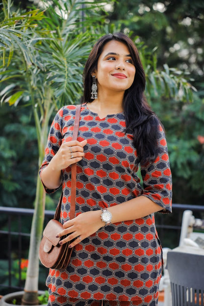 👉 *Presenting Beautifully cord set Cotton kurta set Pure cotton