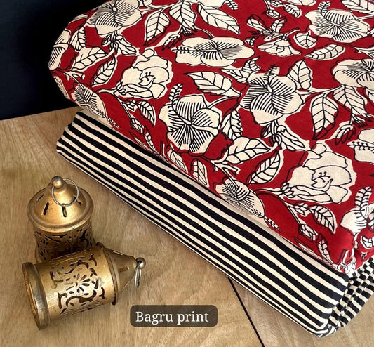 Exclusive Hand Block Printed Fabric Combo  (SWCOM82)