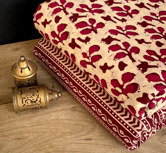 Exclusive Hand Block Printed Fabric Combo  (SWCOM69)