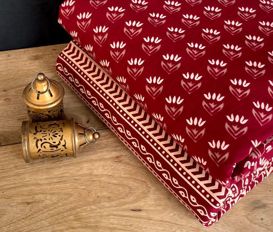 Exclusive Hand Block Printed Fabric Combo  (SWCOM65)