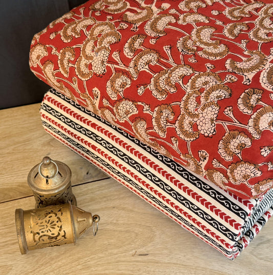 Exclusive Hand Block Printed Fabric Combo  (SWCOM51)