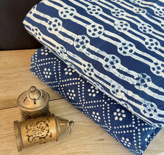 Exclusive Hand Block Printed Fabric Combo  (SWCOM42)
