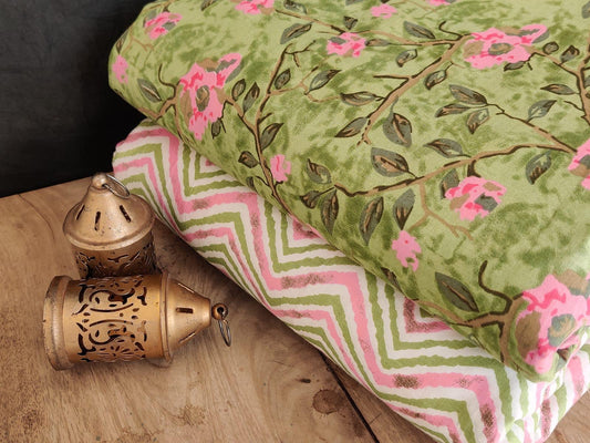 Exclusive Hand Block Printed Fabric Combo  (SWCOM36)