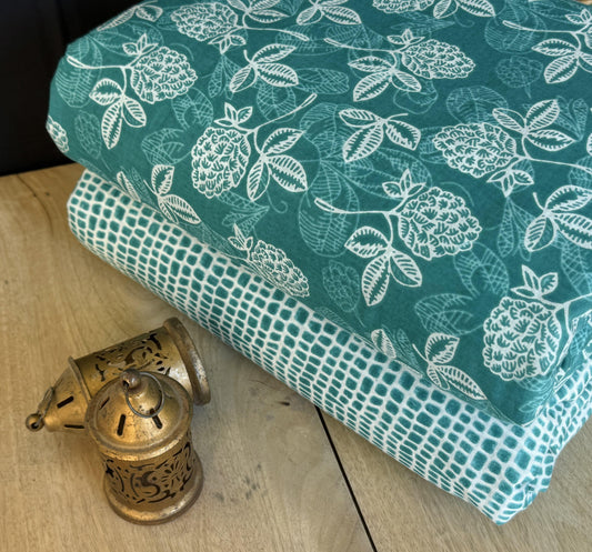 Exclusive Hand Block Printed Fabric Combo  (SWCOM13)