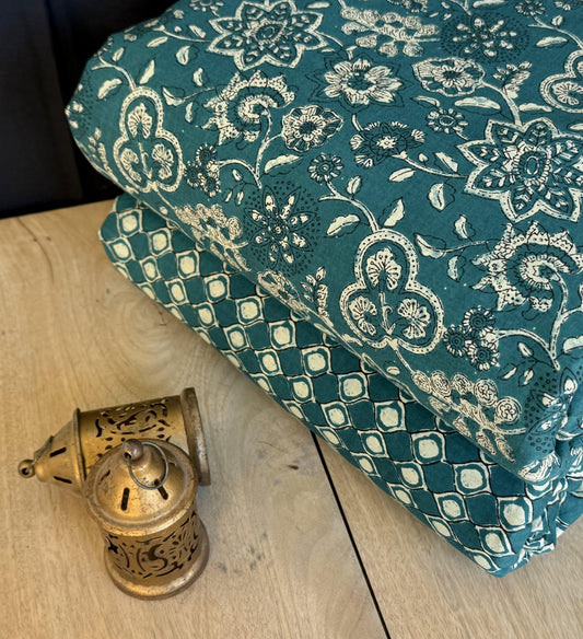 Exclusive Hand Block Printed Fabric Combo  (SWCOM11)