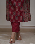 Presenting Beautiful Heavy quality cotton Fabric designer festive wear frock style kurti with pattern pant  (SW0001)