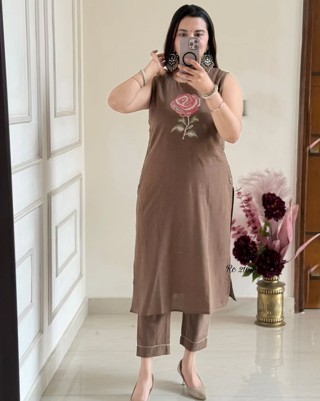 New lauch Elegant Cotton Embroidered Kurta Set for summer(WACD108)